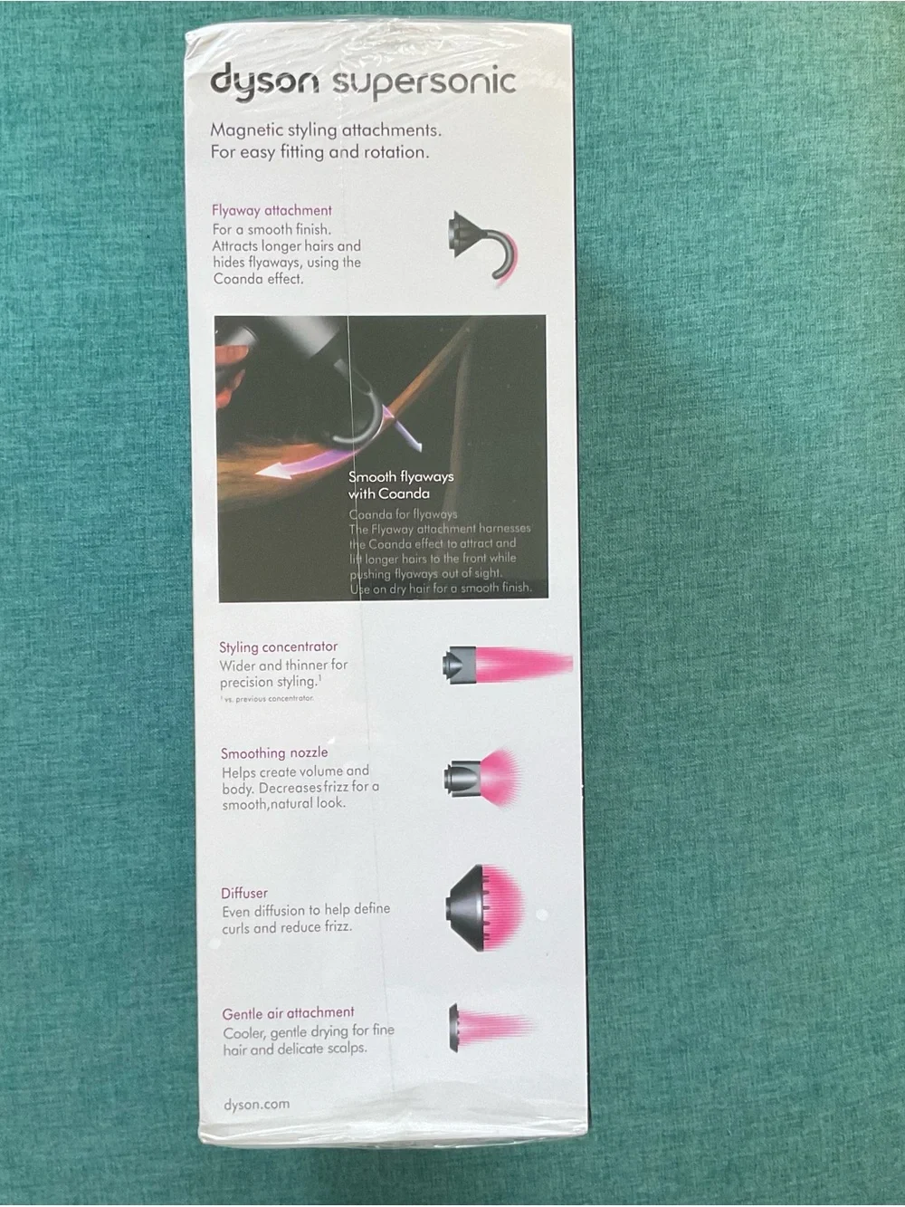 Dyson Supersonic Hair Dryer Attachments Set in Silver and Black
